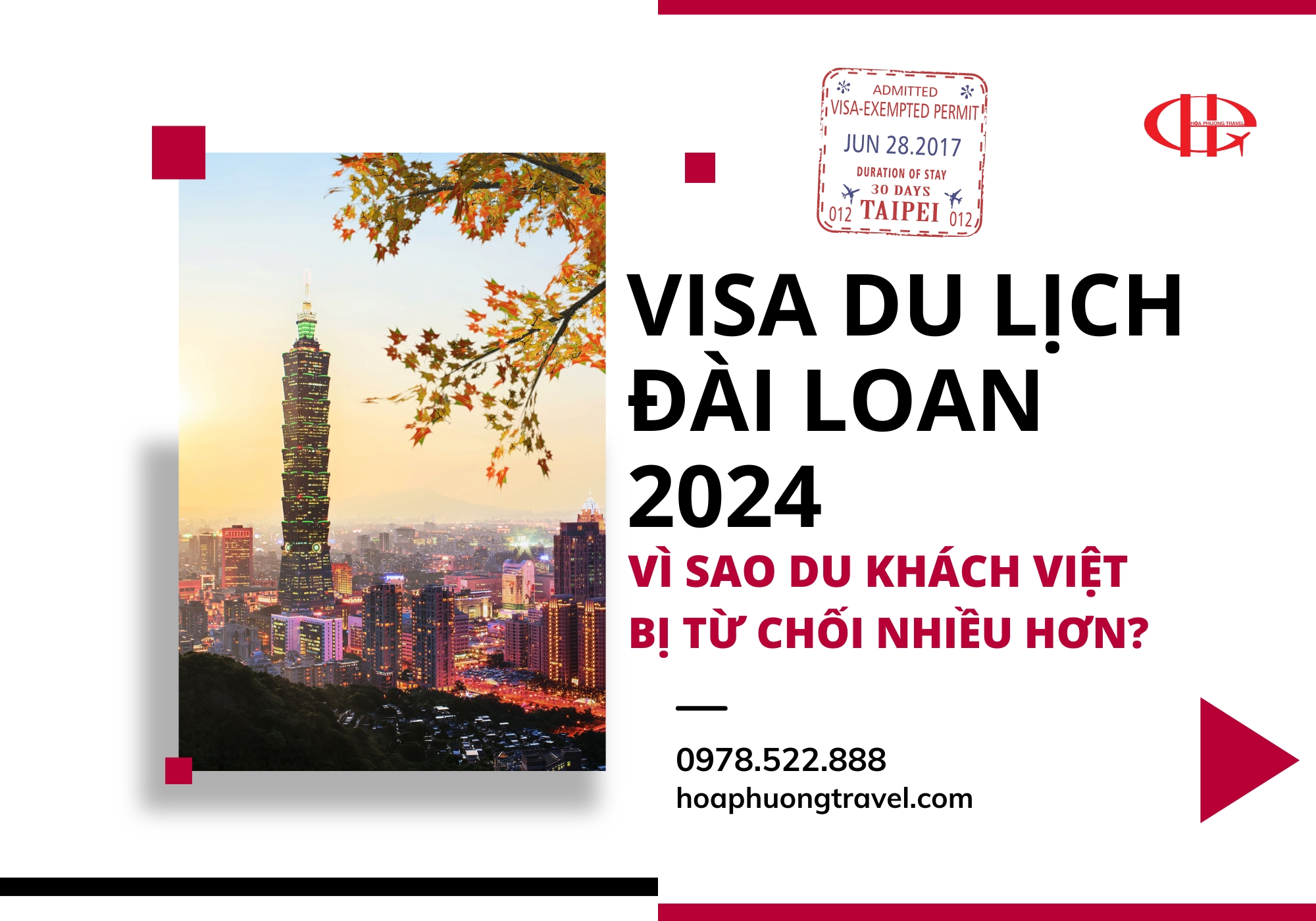 Visa Du Lịch Đài Loan 2024: Vì Sao Du Khách Việt Bị Từ Chối Nhiều Hơn?